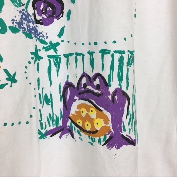 VINTAGE 90s Graphic T Shirt Gopher Sport Nature Flowers Ladybug Frog Butterfly - Picture 6 of 13